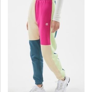 NWT colorblock champion reverse weave sweatpants